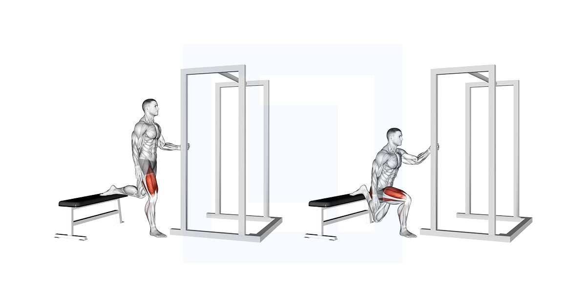 Split squat bulgare assisté