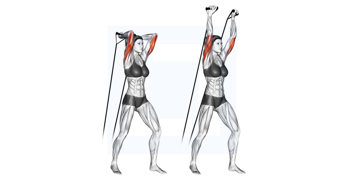 Extension des triceps avec bande