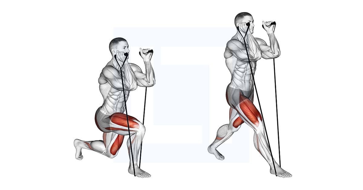 Split squat avec bande