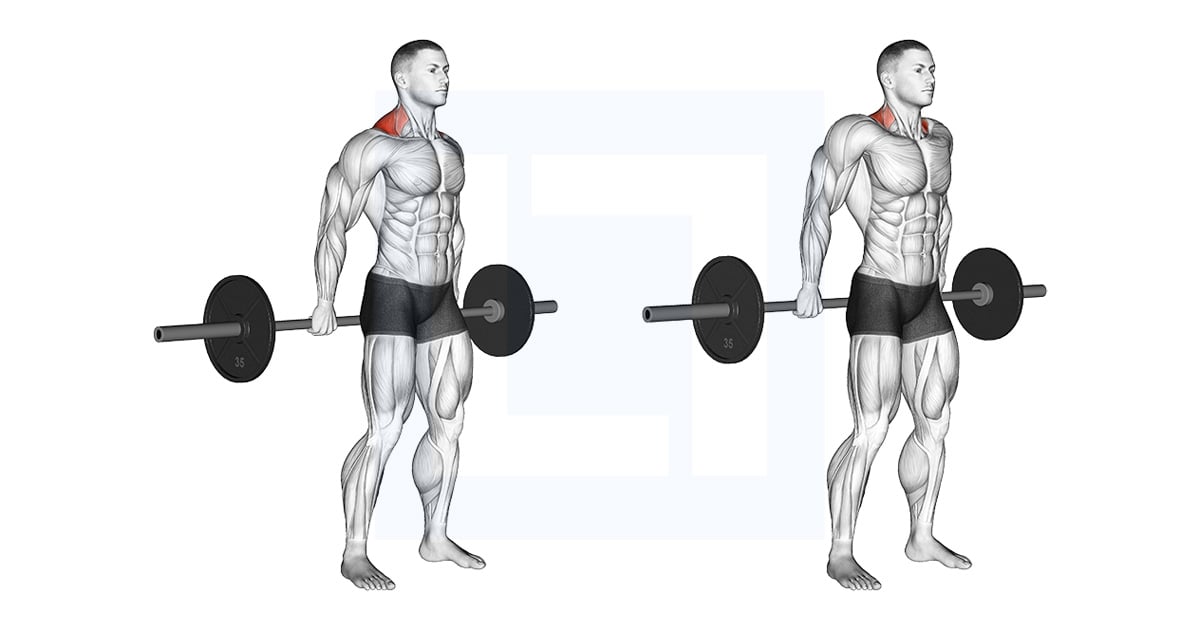 Shrug arrière à la barre