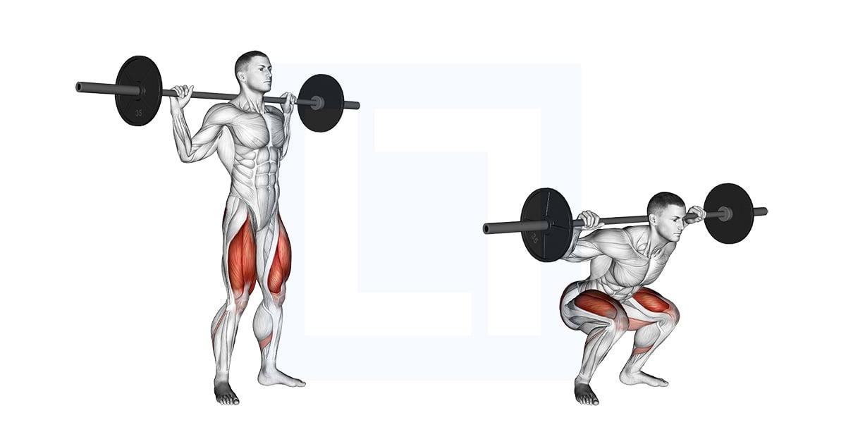 Squat complet à la  barre