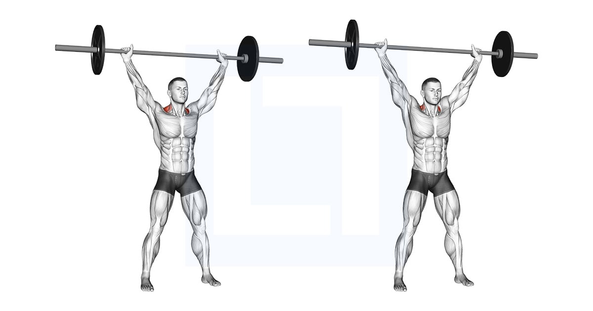 SHrug barre au dessus de la tête