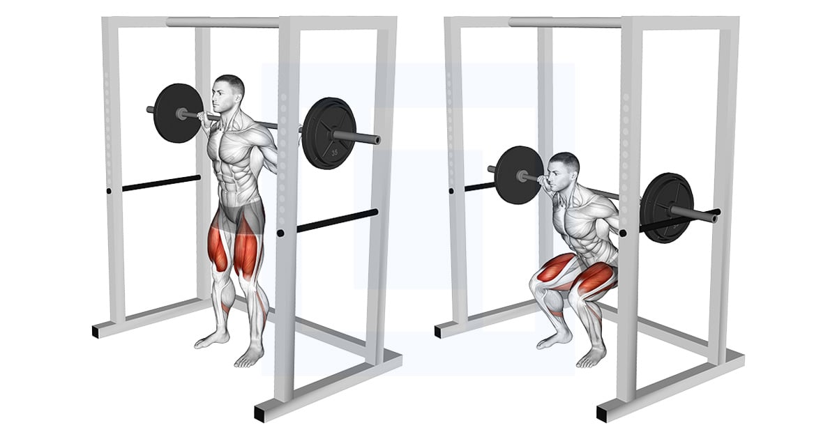 Pin squat à la barre