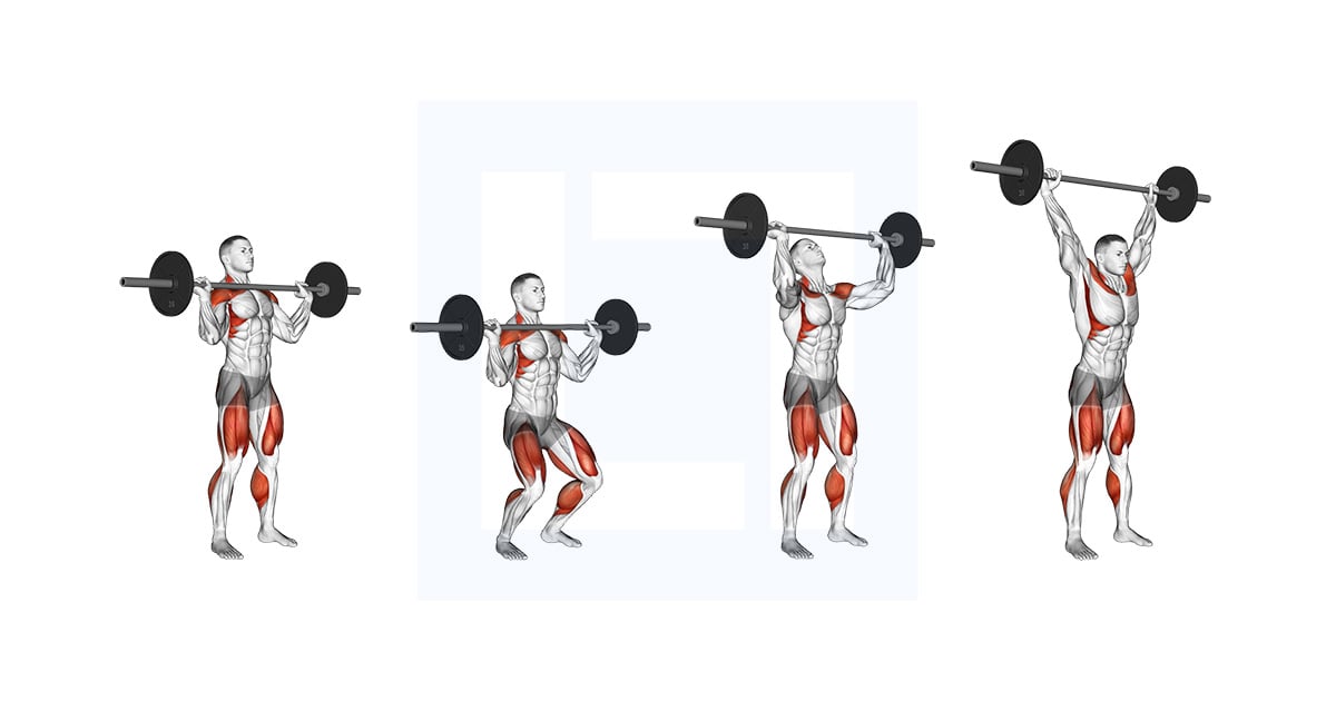 Push Jerk avec barre