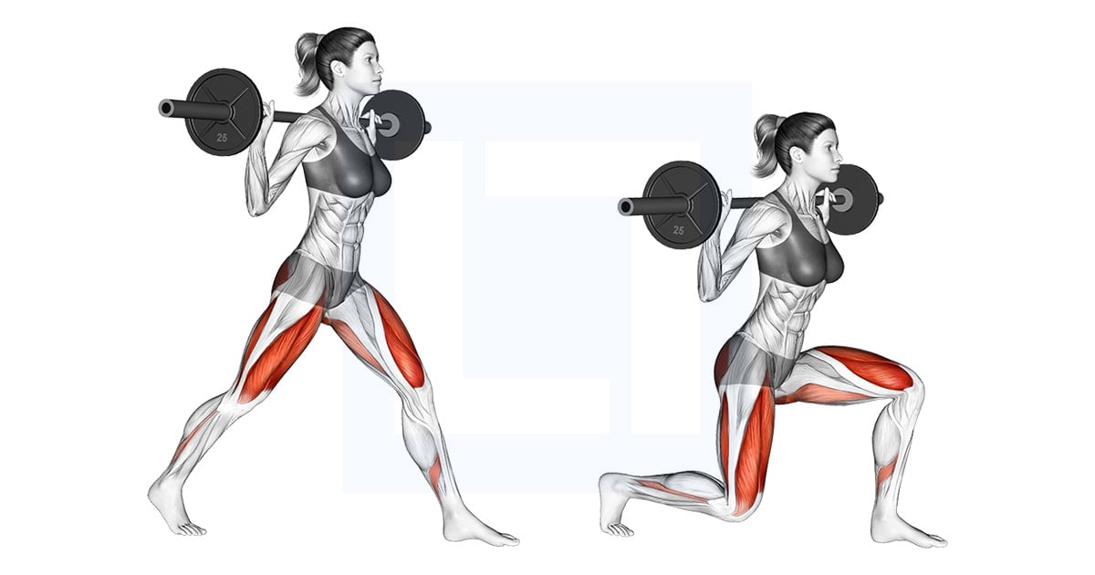 Split squat à la barre