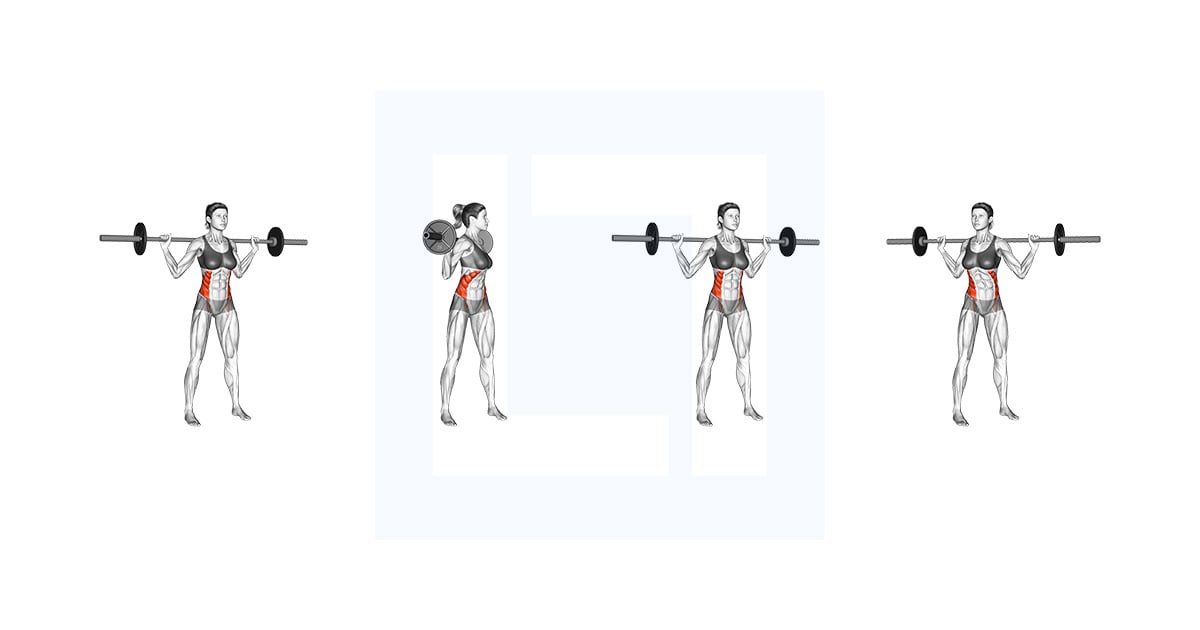 Barbell Standing Twist