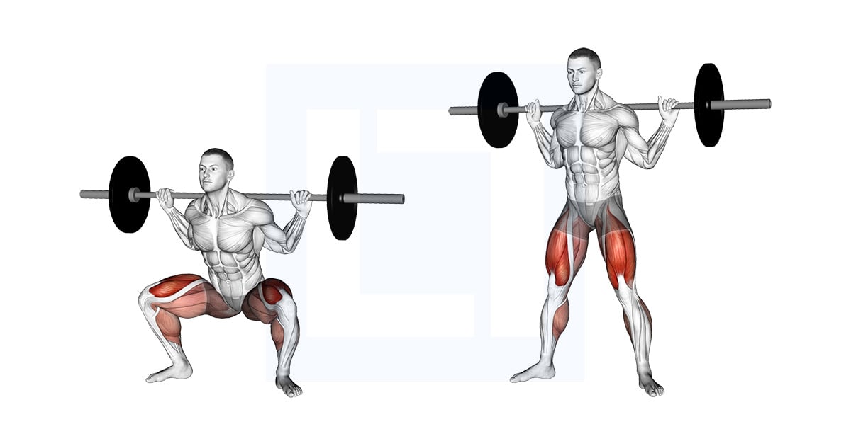 Squat sumo à la barre