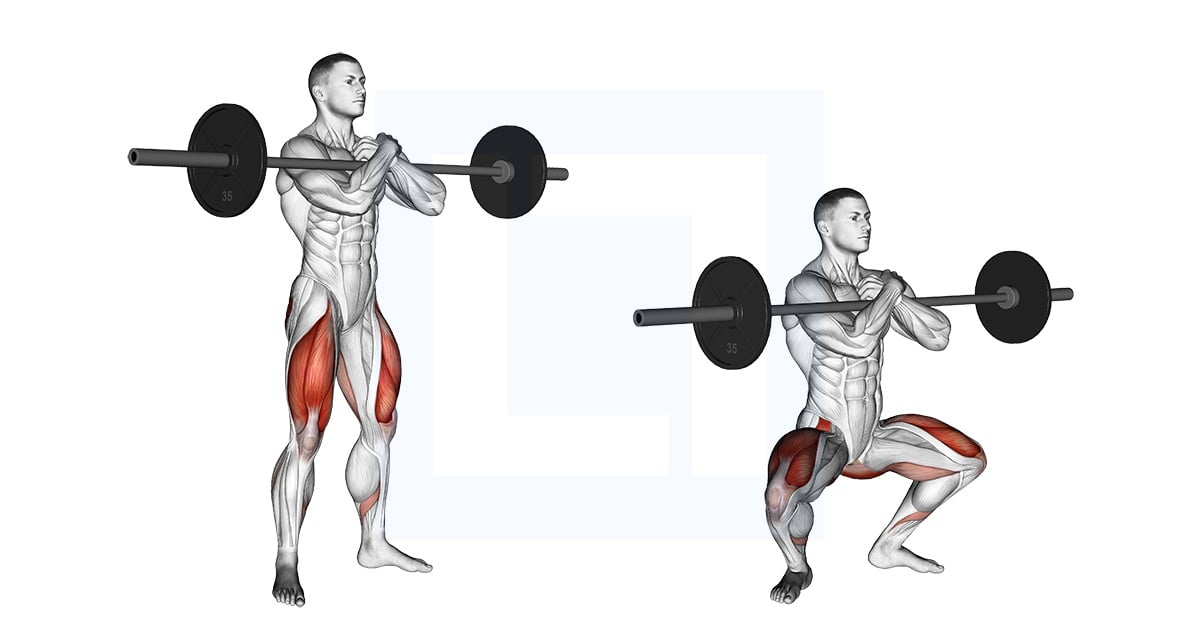 Squat Zercher à la barre