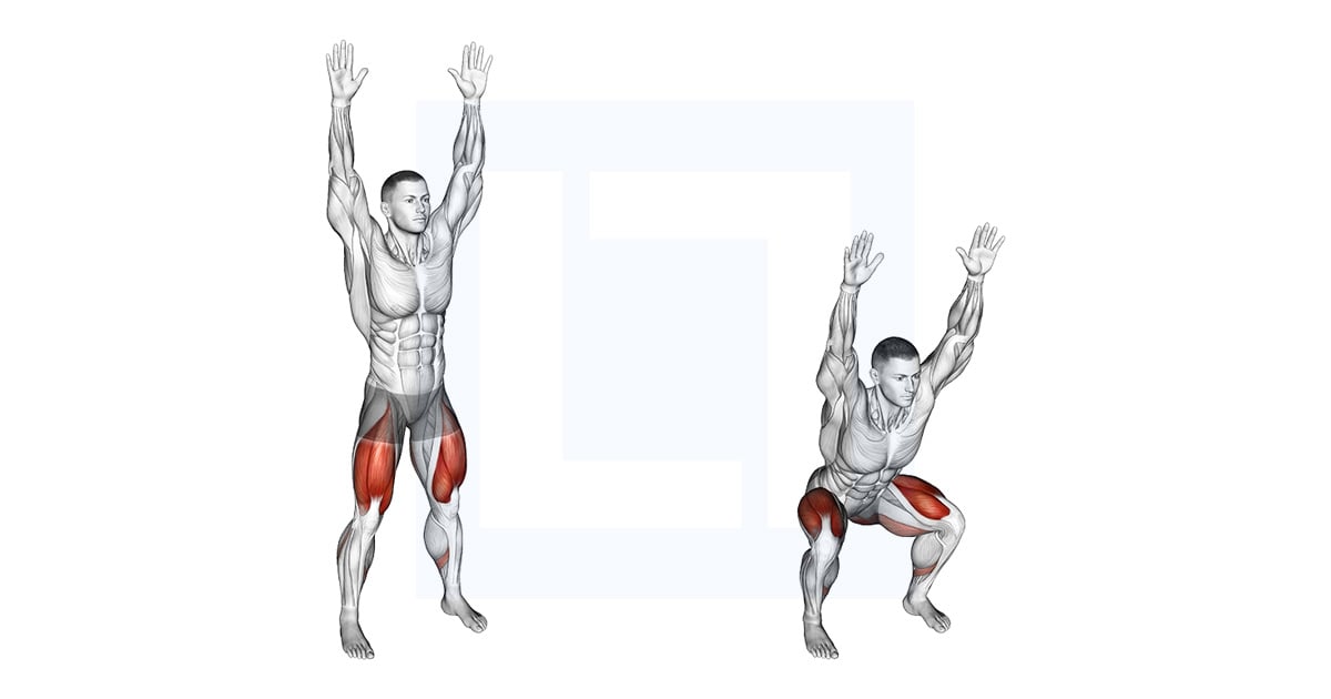Squat aérien au poids du corps