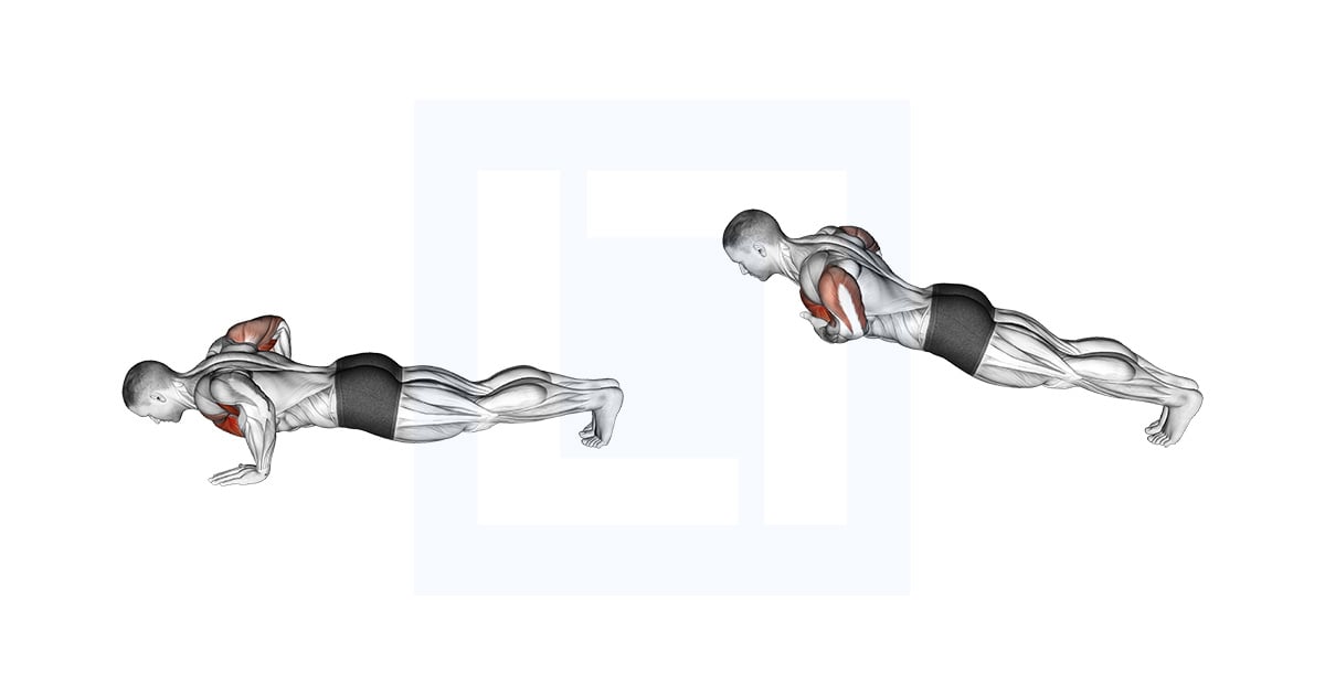 Pompes avec tapement du torse