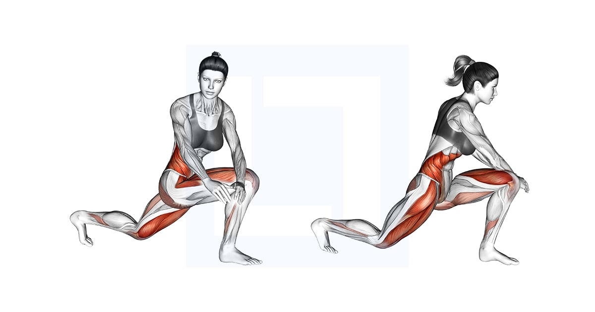 Crossover Kneeling Hip Flexor Stretch