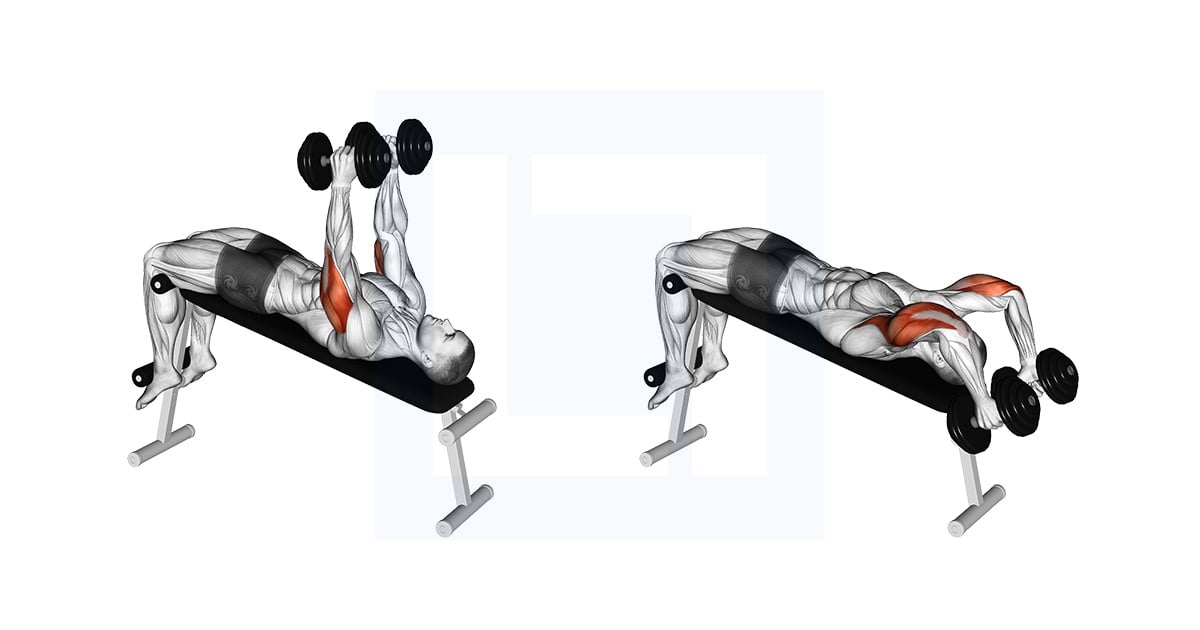 Haltères Decline Triceps Extension