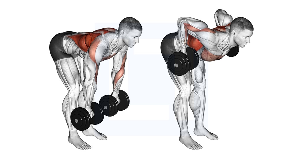 Haltères Palm Rotational Bent Over Rowing