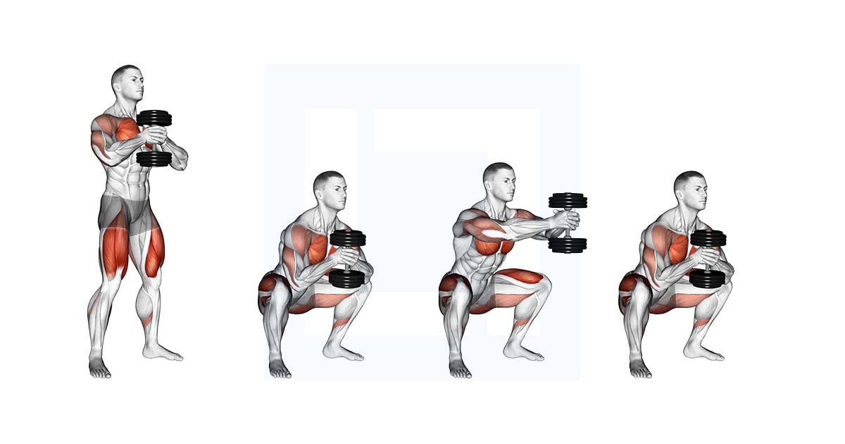 Squat-press aux haltères