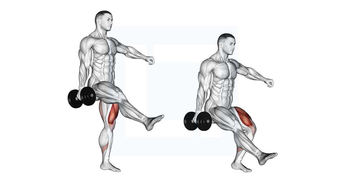 Squat avec haltère sur une jambe