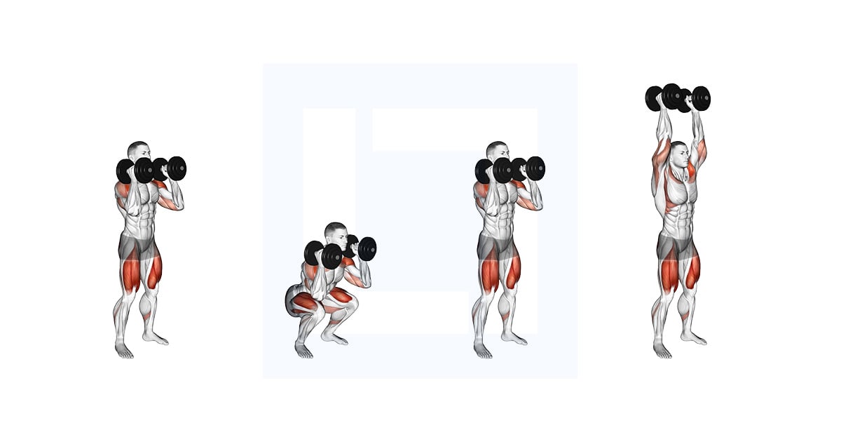 Dumbbell Squat to Overhead Press