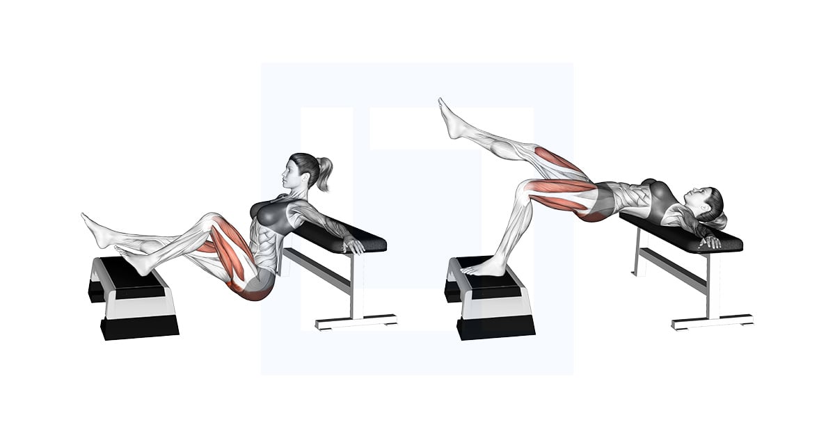 Elevated Une jambe Hip thrust