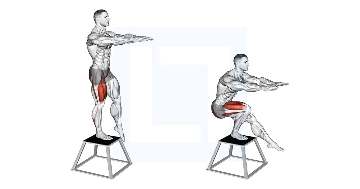 Squat surélevé sur une jambe