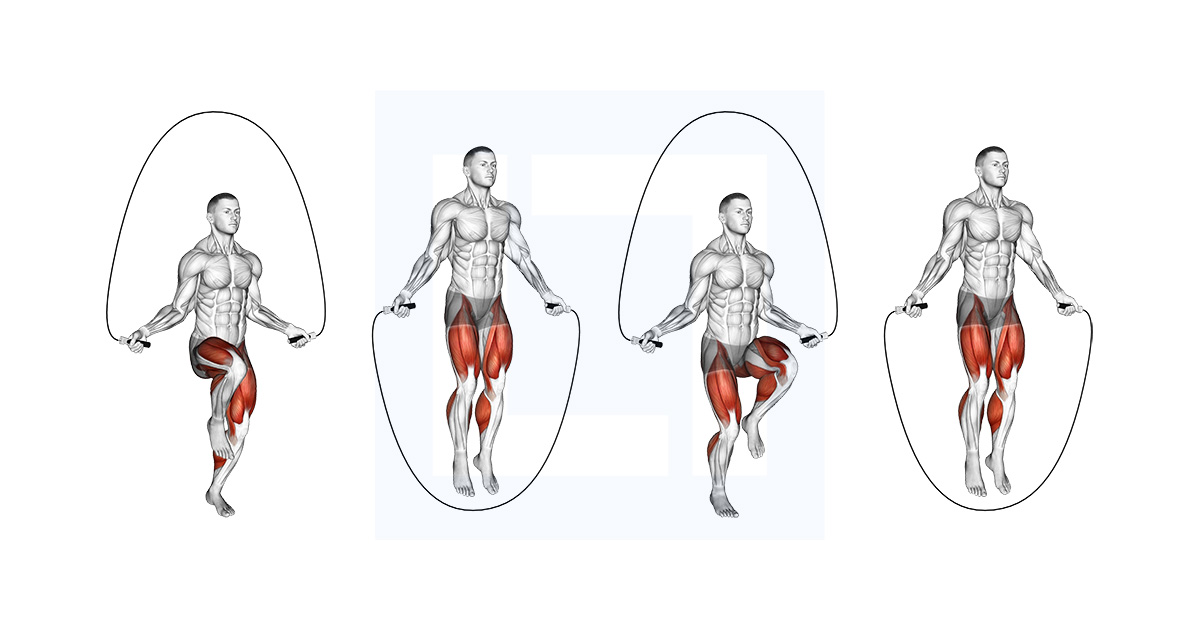 High Knee Jump Rope