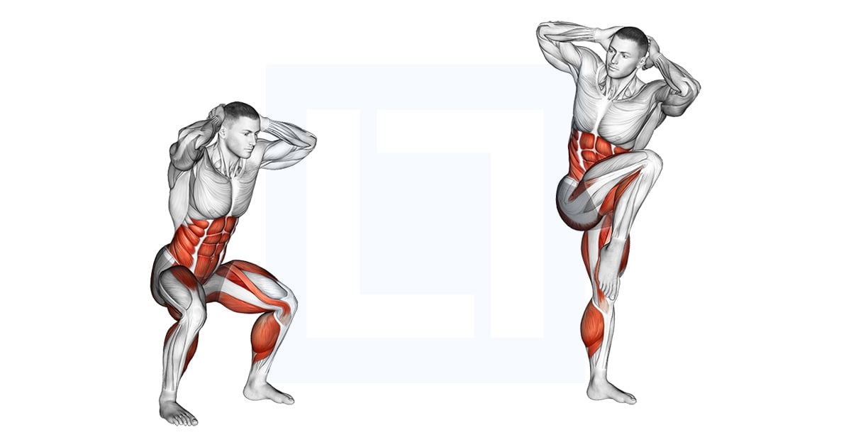 High Knee Squat
