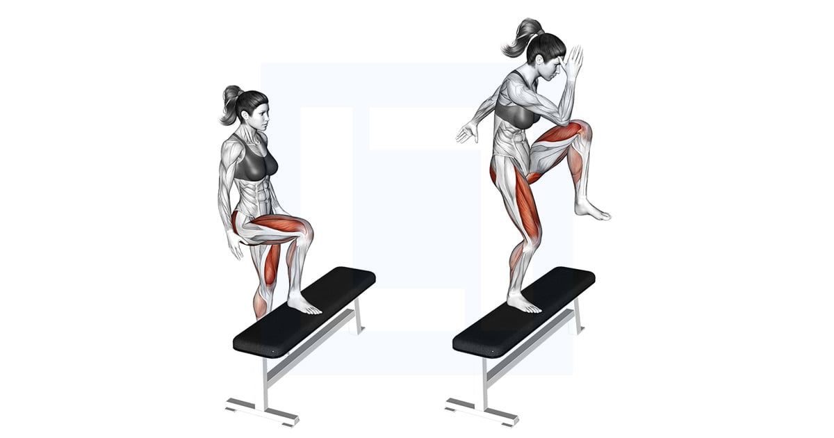 High Knee Step Up