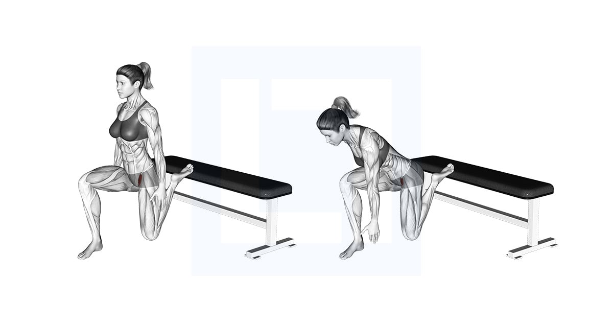Hip Flexor Stretch Rear Foot Elevated