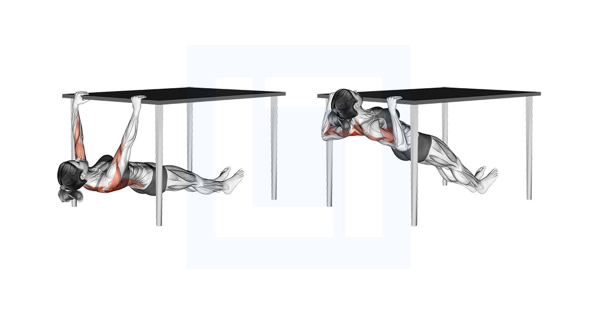 Inverted Rowing Under Table