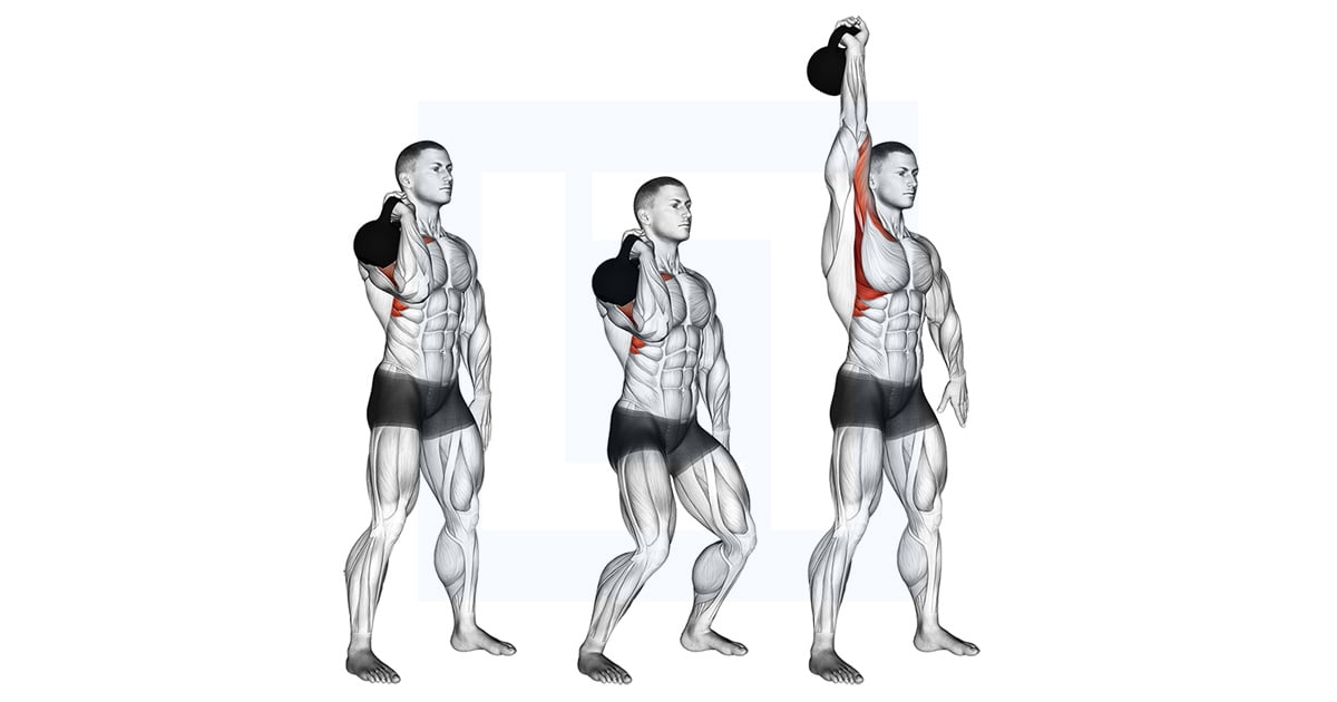 Kettlebell One Arm Push Développé