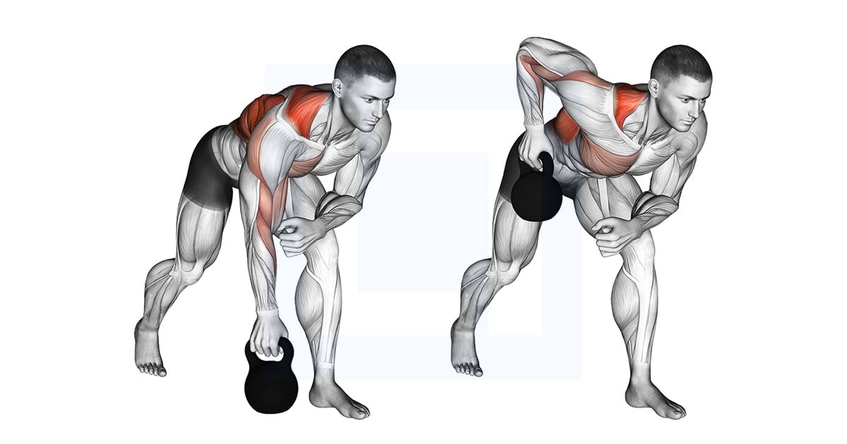 Kettlebell One Arm Rowing