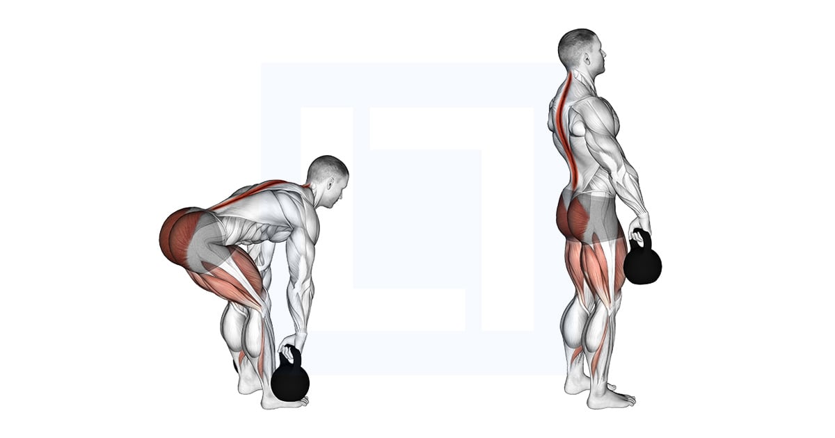 Kettlebell Soulevé de terre roumain
