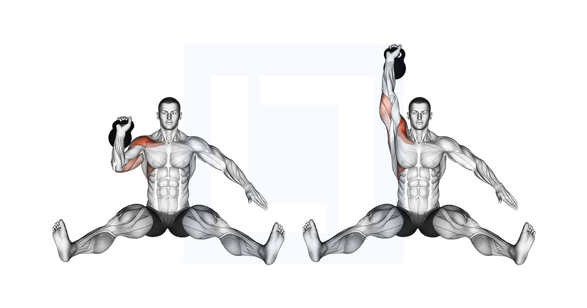 Kettlebell Assis Développé