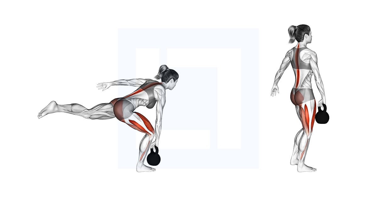 Kettlebell une jambe Soulevé de terre