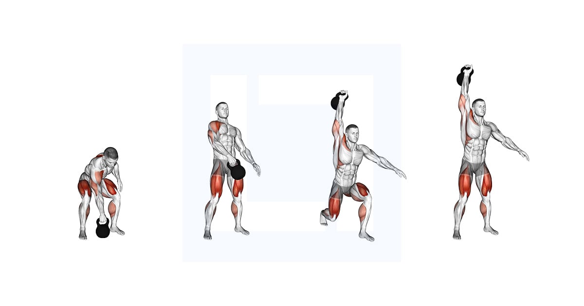 Kettlebell Split Arraché