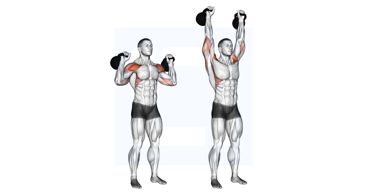 Kettlebell Two Arm Military Développé