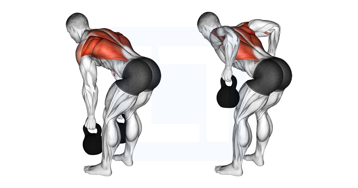 Kettlebell Two Arm Rowing