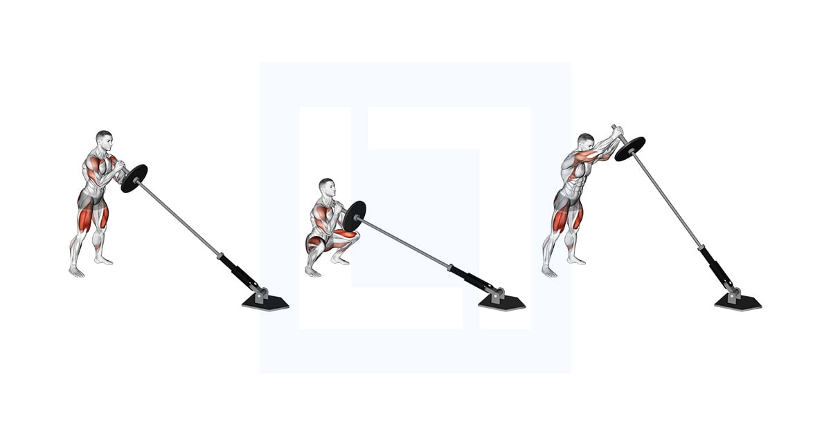 Landmine Squat + développé