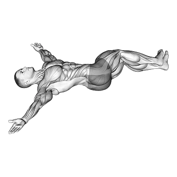 Allongé Knee Roll Over Stretch