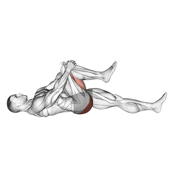 Allongé Knee to Chest Stretch