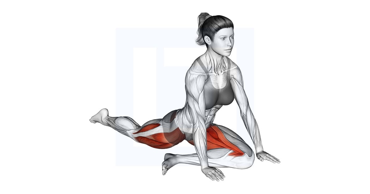 allongé Leg Tuck Hip Étirement