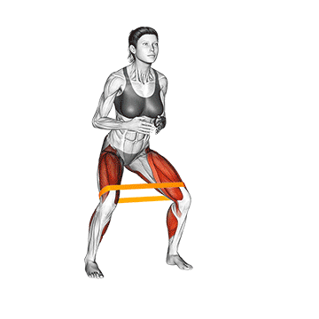Resistance Band Duck Walk