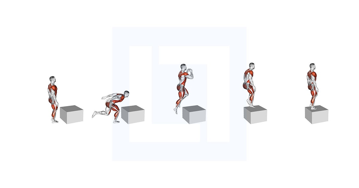 Une jambe Box Jump