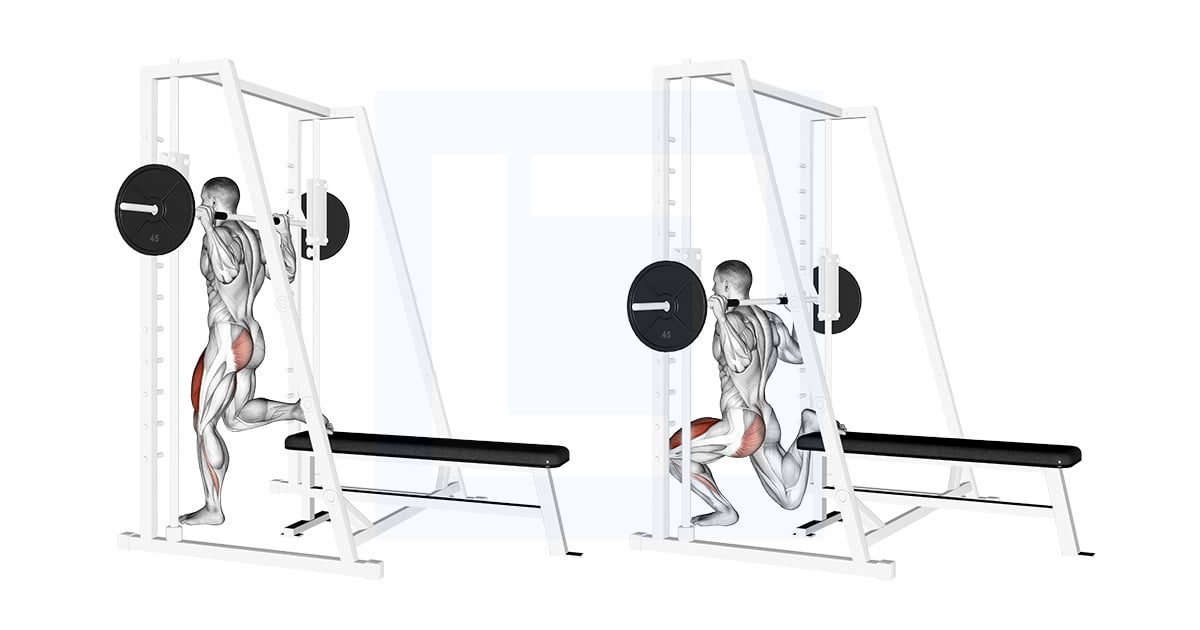 Smith une jambe Split squat