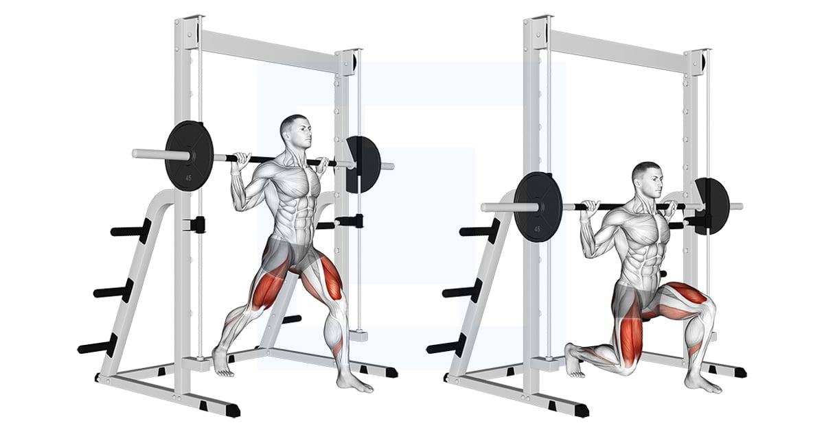 Split Squat Smith machine