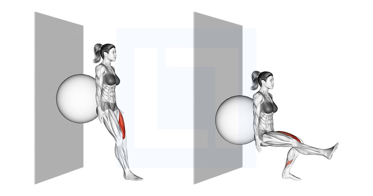Stability Ball une jambe Squat