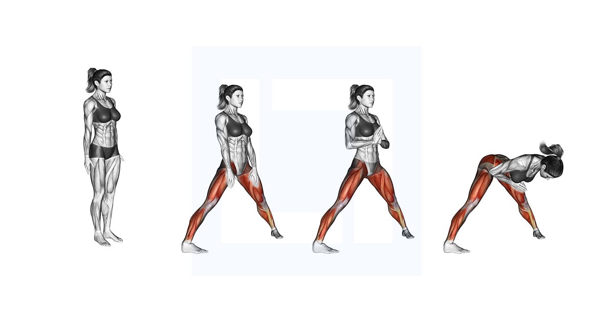 Stand Spread Leg Forward Fold