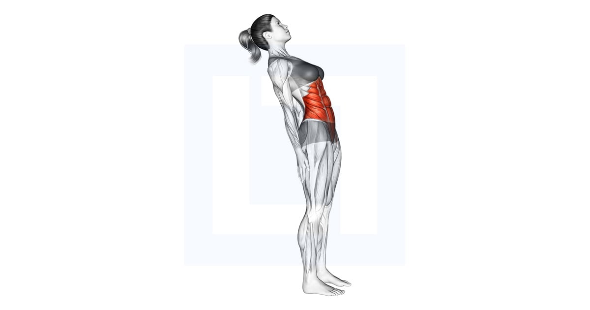 Debout Lean Back Stomach Stretch