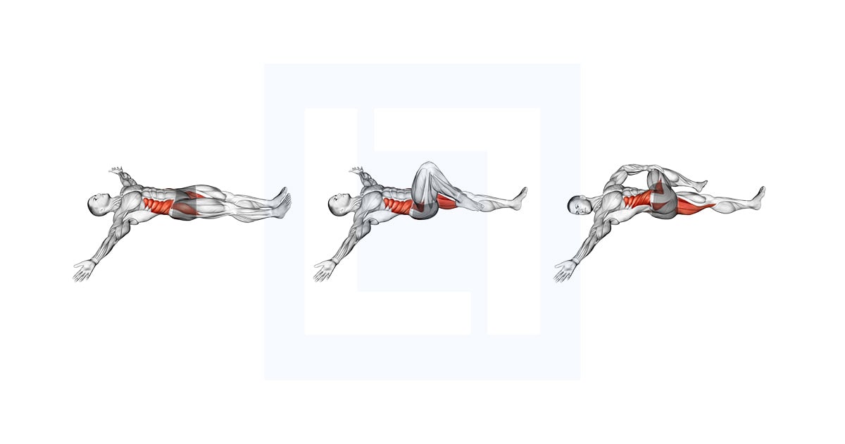 Supine Spinal Twist Yoga Pose